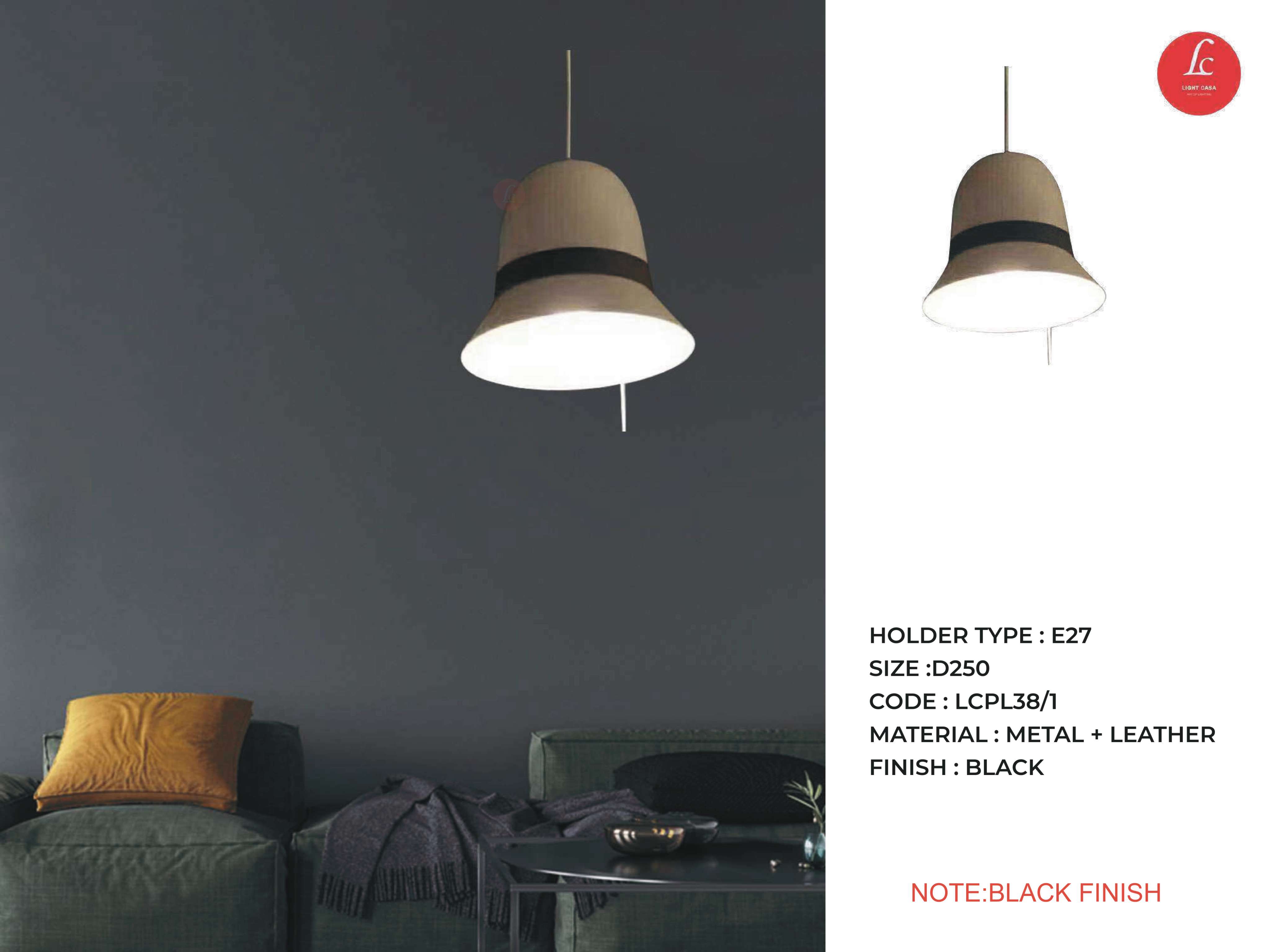 Beyond Lights - Leather Pendant Lamp- LCHL